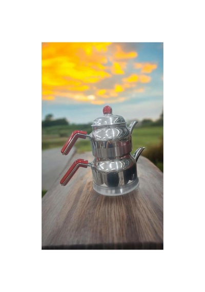 Akdeniz Tombik Aile Çaydanlık Gümüş