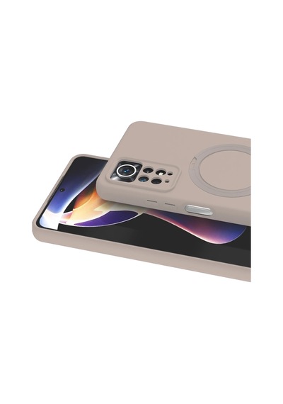 Gld-spt- Newface Xiaomi Redmi Note 12 Pro 4g Regal Magsafe Standlı Kapak - Çöl Titanyum
