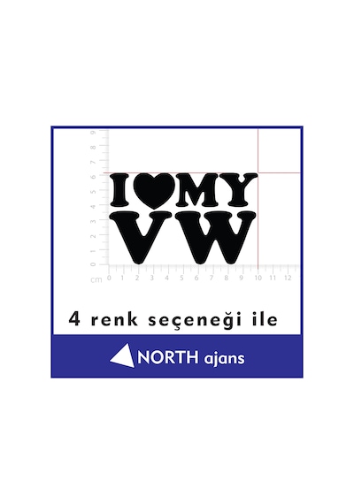 Siyah Araç Sticker Etiketleri 10cm Model 49