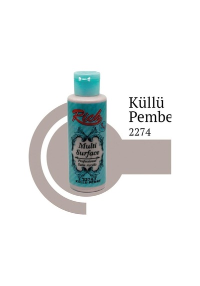 Rich Multi Surface 2274 Küllü Pembe Akrilik Boya 120 Cc - Elwm-285754 Renkli