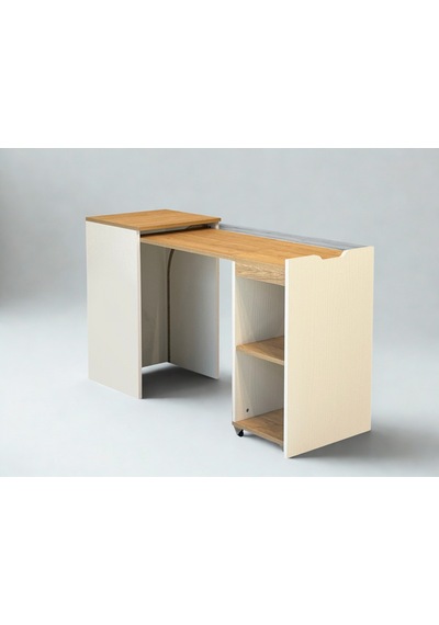 Montreal Katlanabilir Çalışma Masası Krem Sedef 50x80x144 Cm Atlanltik Çam Montreal Katlanabilir Çalışma Masası Krem Sedef 50x80x144 Cm Atlanltik Çam