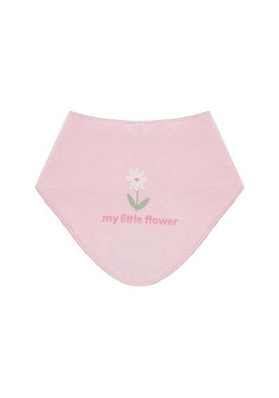 Civil Baby Çiçek Empirme Mama Önlüğü - Pembe