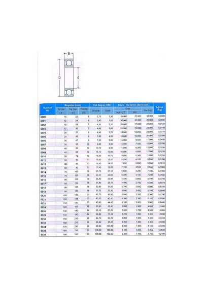 6904 Zz Rulman 20x37x9 10 Adet