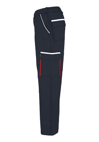Ssm 0191 16\12 Gabardin Reflektörlü Renkli Biyeli İş Pantolonu