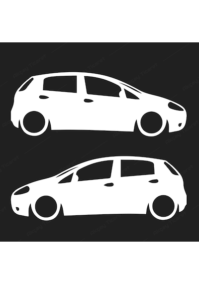 Fiat Punto Sticker Punto Gölge Sticker Punto Oto Sticker