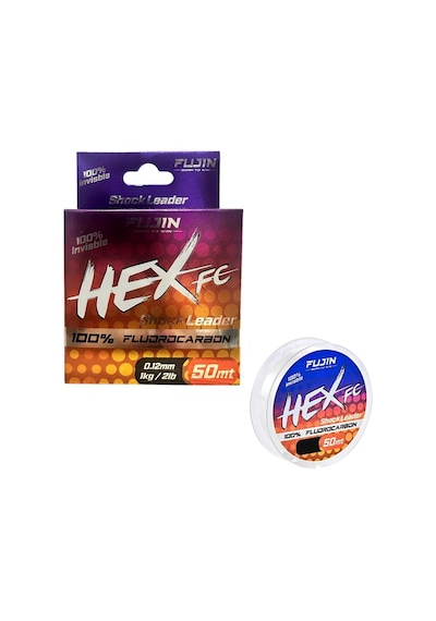 Fujin Hex Fc 50mt 0.12mm Fluorocarbon Leader Misina