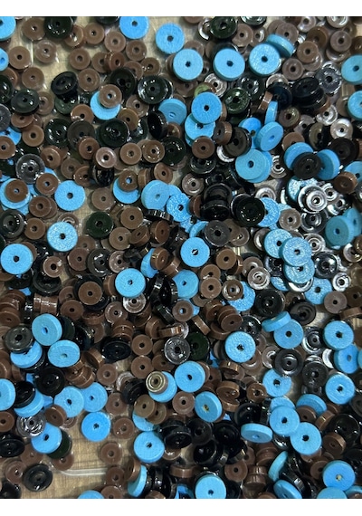 25 Gr İki Boy Renkli Oya Yazma Pulu 05mm 03 Mm