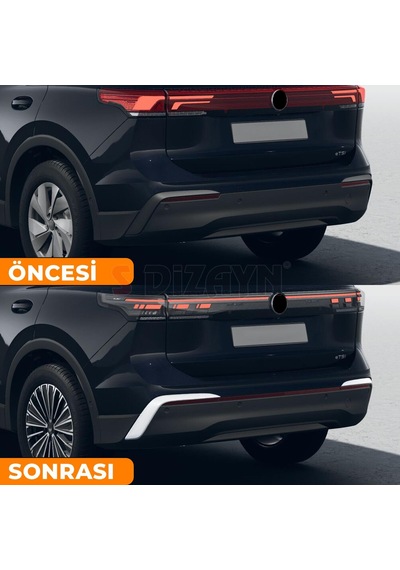 S-dizayn Volkswagen Tiguan Krom Arka Tampon Difüzör Çıtası Oem Still 2 Prç. 2024 Üzeri A+ Kalite