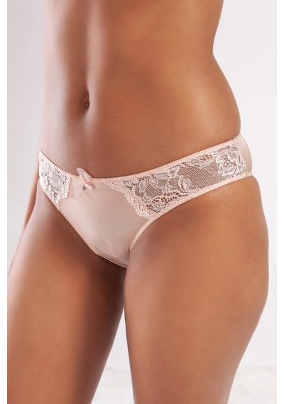 Golshan Gracıa A Plus Pudra Dantel Detaylı Mini Slip Külot Pudra