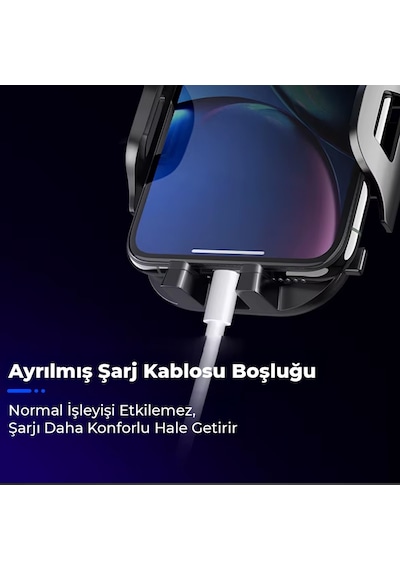 Kingma Vantuzlu Uzayan Cam Ve Torpido İçin Ayarlanabilir Araç İçi Telefon Tutucu -