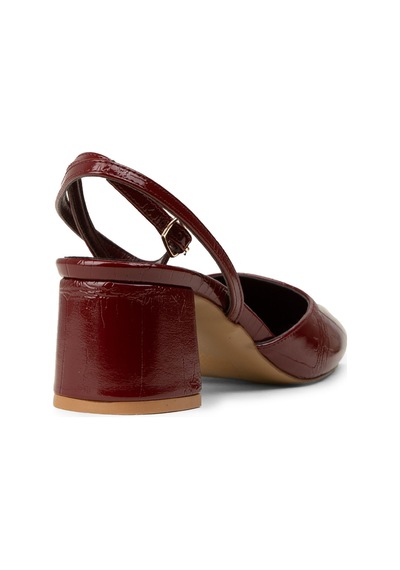 Deery Kadın Bordo İnce Bantlı Topuklu Ayakkabı - Rd016zbrdm01 Bordo