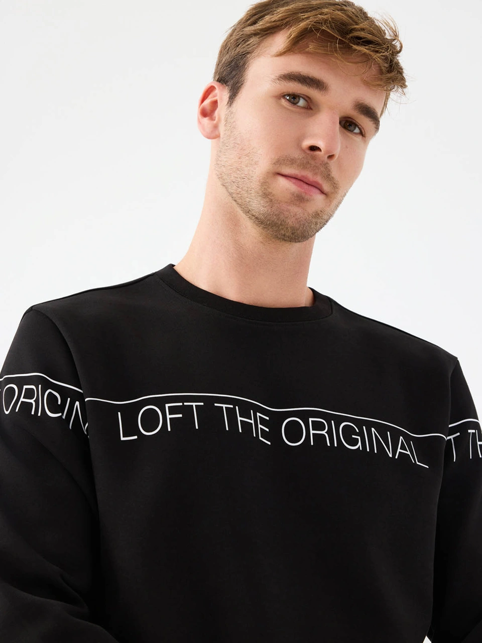 Loft Regular Fit Siyah Erkek Sweatshirt Lf2041075 Siyah