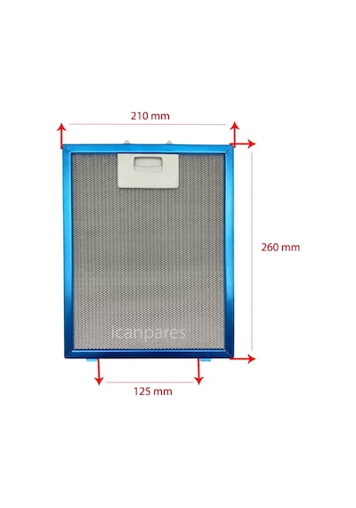 21 X 26 Cm Aspiratör Davlumbaz Metal Yağ Filtresi 210X260Mm - 530344685