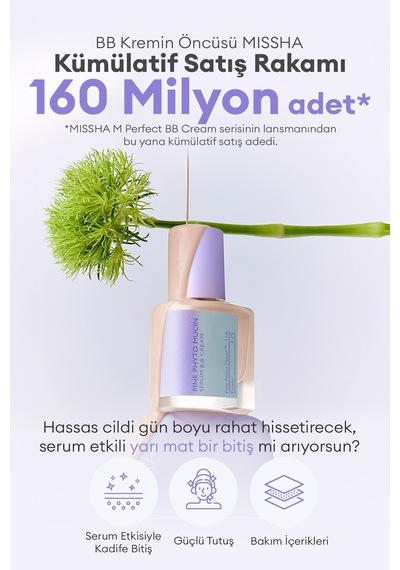 Missha Layering Fit Pine Phyto Mucin Serum BB Cream SPF50+ Pa++++ Bran