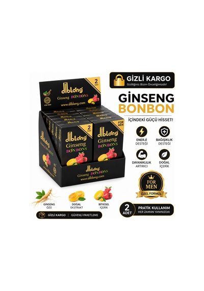 Diblong Ginseng Bonbon 12'li Paket Bitkisel Bonbon Şeker Özel Formül