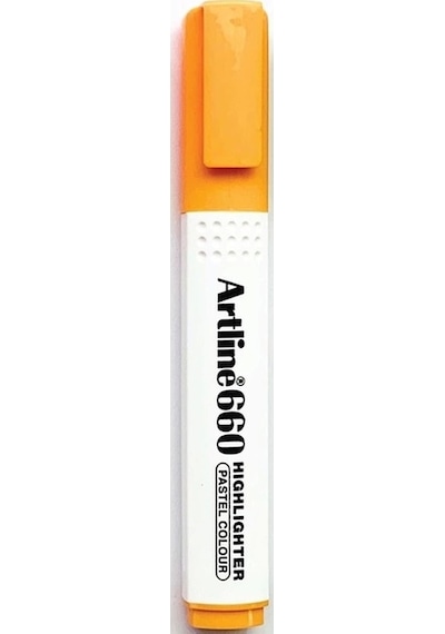 Artline Fosforlu Kalem Kesik Uç 1,0-4,0 MM Pastel Orange Turuncu Çok Renkli