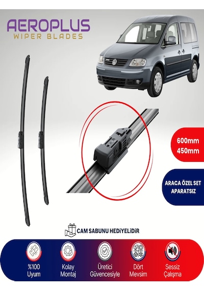 Aeroplus Vw Caddy Muz Silecek Takımı 2007-2017