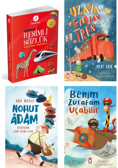 İlköğretim Sözlüklü Okuma Seti 1 4 Kitap Set & İlköğretim Re...