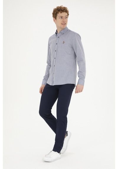 U.s. Polo Assn. Erkek Lacivert Gömlek Basic 50282609-vr033 Lacivert