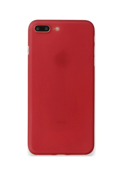 Apple iPhone Uyumlu 8 Plus Kılıf Pp Ultra İnce Kapak - A9d23 Kırmızı