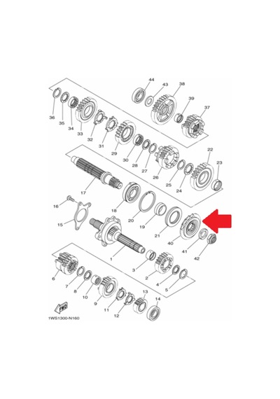 Yamaha Mt-07 / Xsr700 / Tracer700 Or.  Ön Dişli 1Ws-17460-00