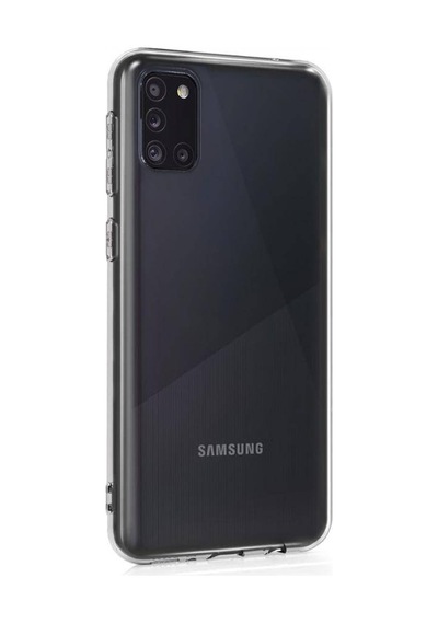 Samsung Galaxy A31 Kılıf Uyumlu Darbeye Dayanıklı 2.0 Mm İnce Şeffaf Silikon Kapak Şeffaf