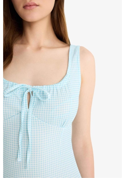 DeFacto Coool Bodycon Vücudu Saran Kare Yaka Pötikareli Bürümcük Askılı Mini Yazlık Elbise F2759AX25SMTR514 DeFacto Coool Bodycon Vücudu Saran Kare Yaka Pötikareli Bürümcük Askılı Mini Yazlık Elbise F2759AX25SMTR514