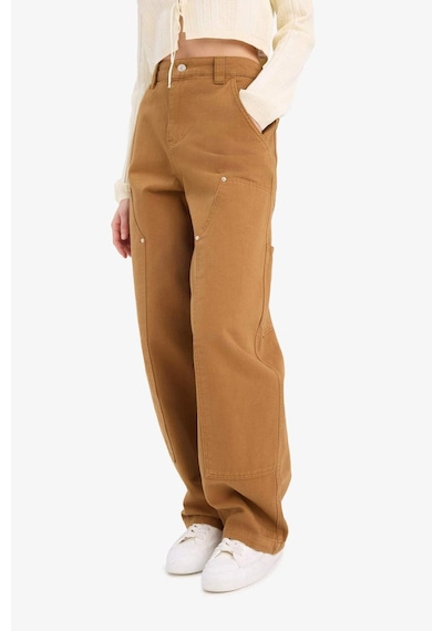 DeFacto Coool Baggy Fit Gabardin Pantolon Cepli Normal Bel E4028AX25SPBG633