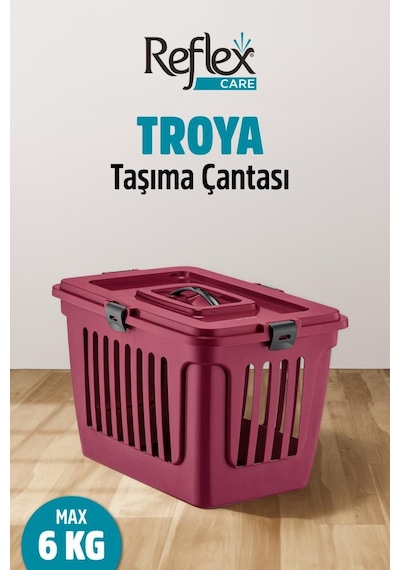 Reflex Care Troya Kedi Ve Köpek Taşıma Çantası Mor 49,5 X 33,5 X 33 Cm