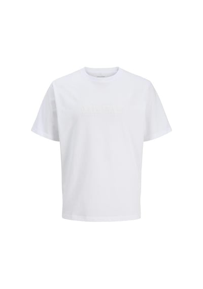 Jack & Jones Jack&jones Cat Skills Minimal Erkek Beyaz Tişört Beyaz