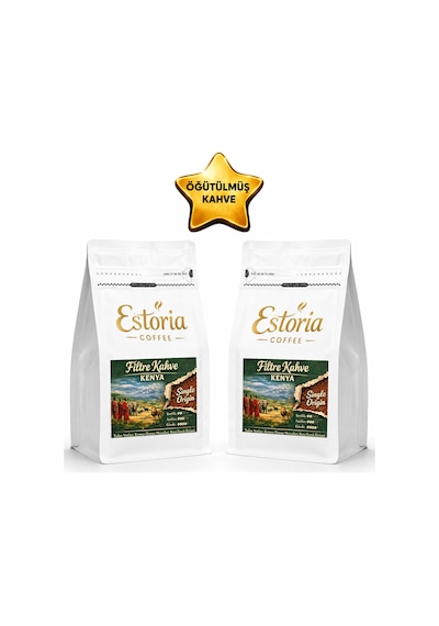 Estoria Coffee Öğütülmüş Filtre Kahve Kenya 2 x 250 G