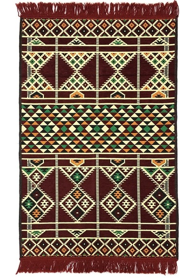 Shark Anadolu Baklava Kilim Bordo Renkli