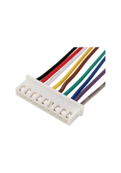 Sanec 2,5mm Jst Xh 9pin Kablolu Konnektör Beyaz Takım 10cm - Çift Taraflı