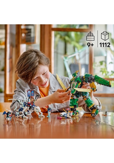 LEGO® NINJAGO® Lloyd’un Jet Robotu 71845 - 9 Yaş ve Üzeri Çocuklar için 5 Minifigür ve Ejderha İçeren Yaratıcı Oyuncak Yapım Seti (1112P)