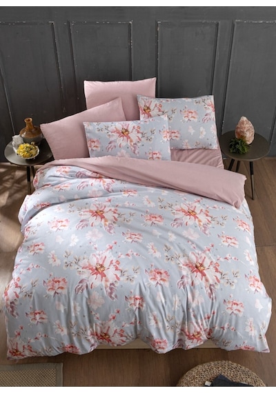 Mystory Home  Lastikli Çarşaflı Tek Kişilik Nevresim Takımı Rose
