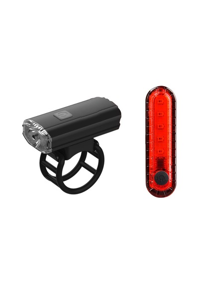 Epic Quickset Usb Şarjlı Ön Arka Bisiklet Aydınlatma Seti Fst-403 Siyah - Yeşil