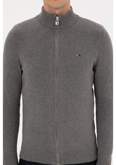 U.s. Polo Assn. Erkek Gri Melanj Hırka Triko 50313688-vr086 Grı Melanj