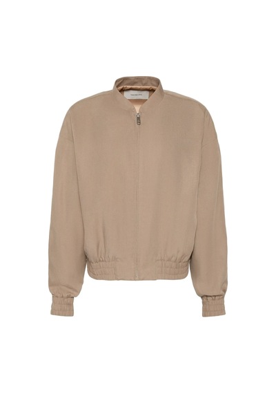 Calvin Klein Lınen Bomber Jacket, Gna, Xxs Beyaz Kadın Ceket