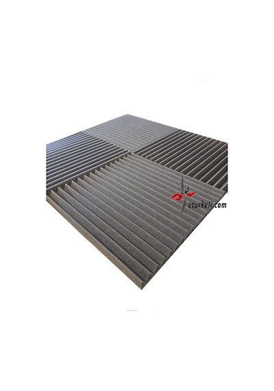 Zigzag Akustik Ses Yalıtımı Süngeri Yapışkanlı 40mm 100x100