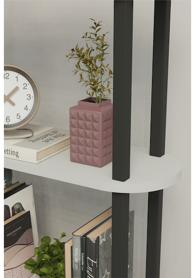 Soft 4 Katlı Modern Kitaplık Dekoratif Çok Amaçlı Kitaplık Ve Organizer Çok Raflı Düzenleyici - Beyaz Beyaz Soft 4 Katlı Modern Kitaplık Dekoratif Çok Amaçlı Kitaplık Ve Organizer Çok Raflı Düzenleyici - Beyaz Beyaz