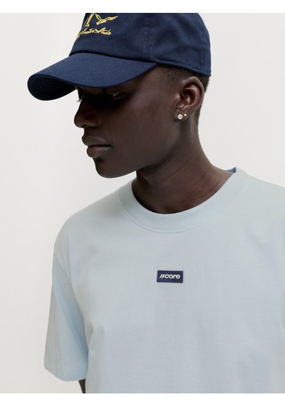 Jack&jones Jcoclub Badge Tee Ss Crew Neck Mavi