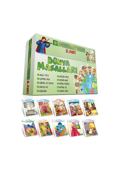 1. Sınıf Dünya Masalları 2. Seri - 10 Kitap