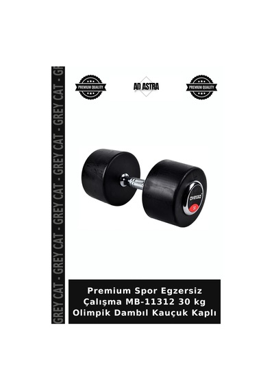 Premium Spor Egzersiz Çalışma Mb-11312 30 Kg Olimpik Dambıl Kauçuk Kaplı