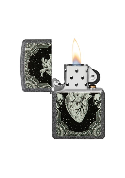 Zippo 211 Hearts Design Çakmak Çok Renkli