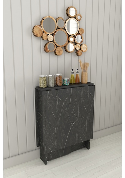 Asra Trend Katlanır Mutfak Yemek Masası KM-32 %100 MDF Akıllı Çalışma Masası Royal Mermer Asra Trend Katlanır Mutfak Yemek Masası KM-32 %100 MDF Akıllı Çalışma Masası Royal Mermer