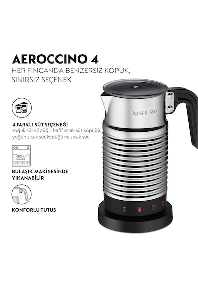 Nespresso Aeroccino 4 Kahve Süt Köpürtücü