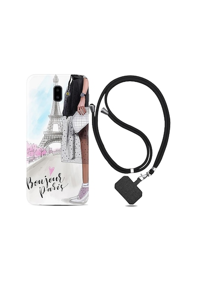 Samsung Uyumlu Galaxy J6 Plus Kilif Ipli Askili Bonjour Paris 1419 529065338