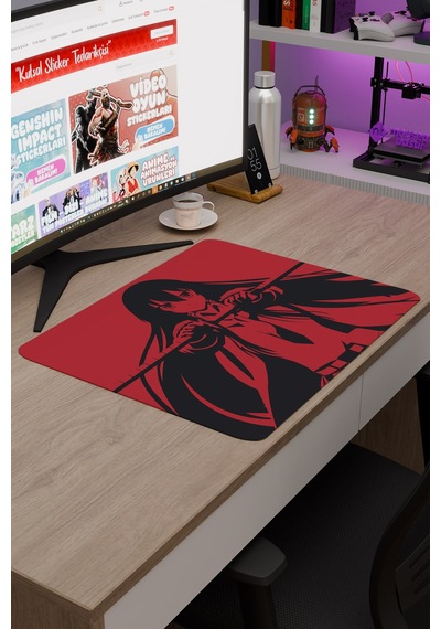 Akame Ga Kill Anime V1 - 48x40 Xl Gaming Kauçuk Kaymaz Taban Mouse Pad Fare Altlığı