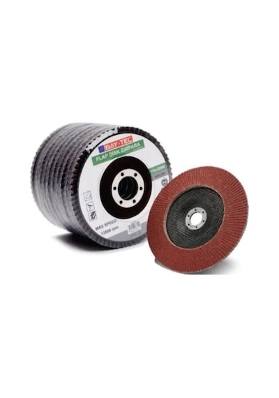Bay-tec Mk0220 10lu Flap Disk 115x22mm Metal Ahşap Zımpara 120kum