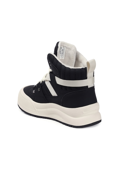 Siyah Sneakers Vegan Kadın Bot Bordo